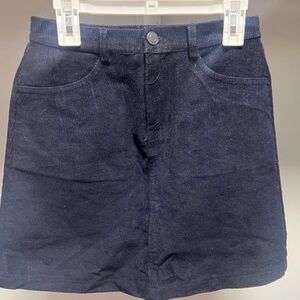Brandy Melville Black Corduroy Skirt